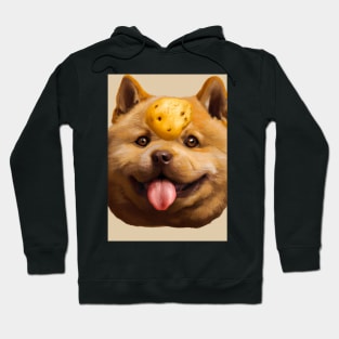 Potato Dog Face Hoodie